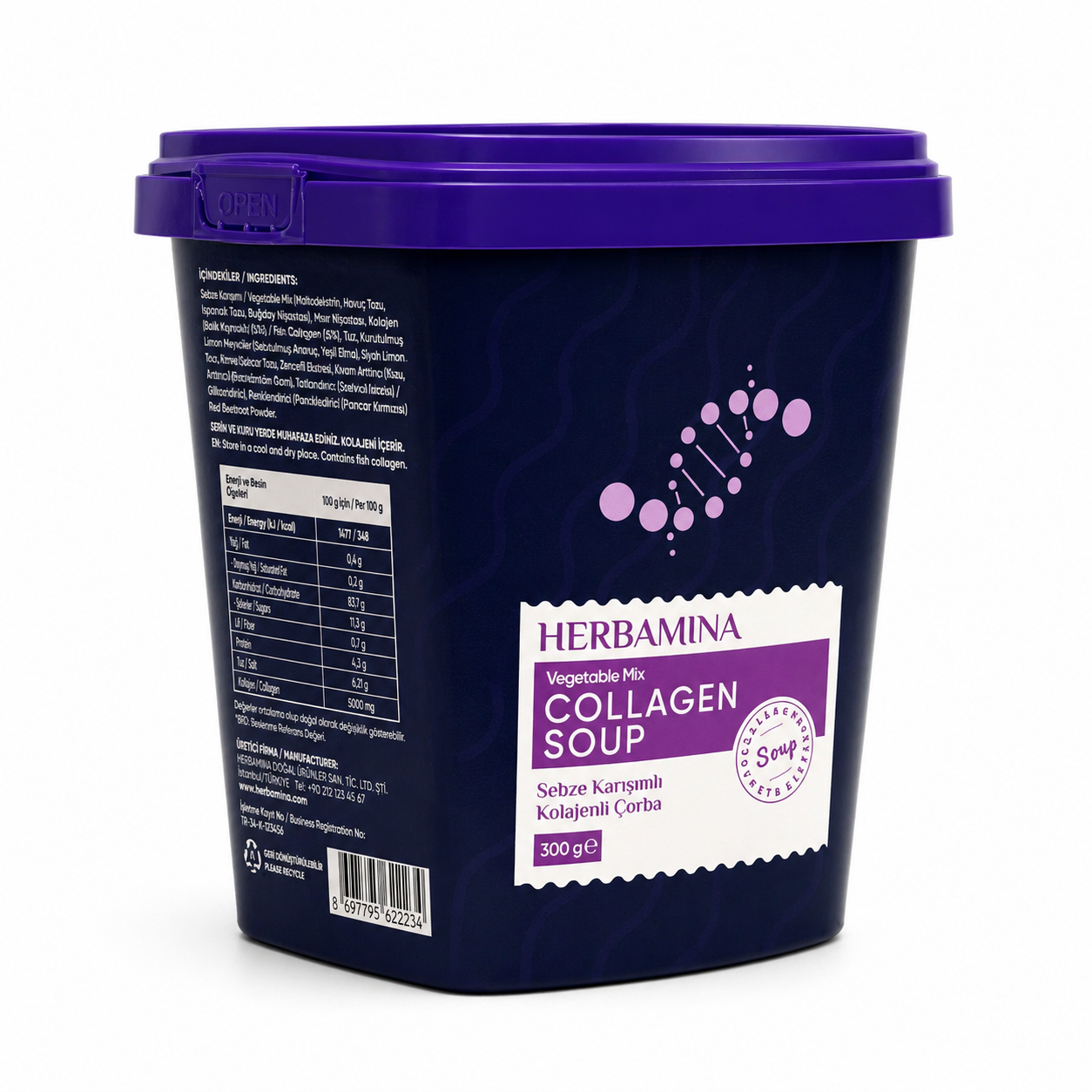 Herbamina Vegetable Mix Collagen Soup - 300g