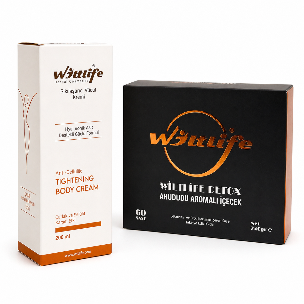 Wiltlife 3-in-1 Wellness Set (Detox Tea, 3N Capsules & Tightening Body Cream)