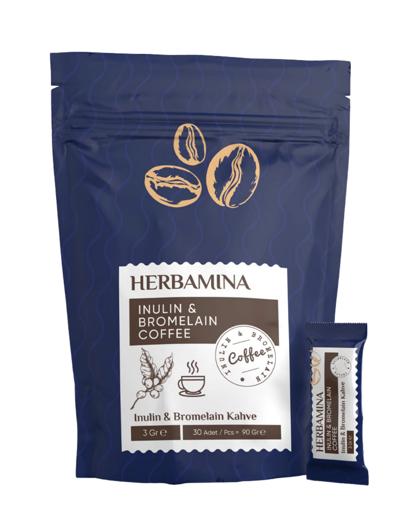 Herbamina Inulin & Bromelain Coffee