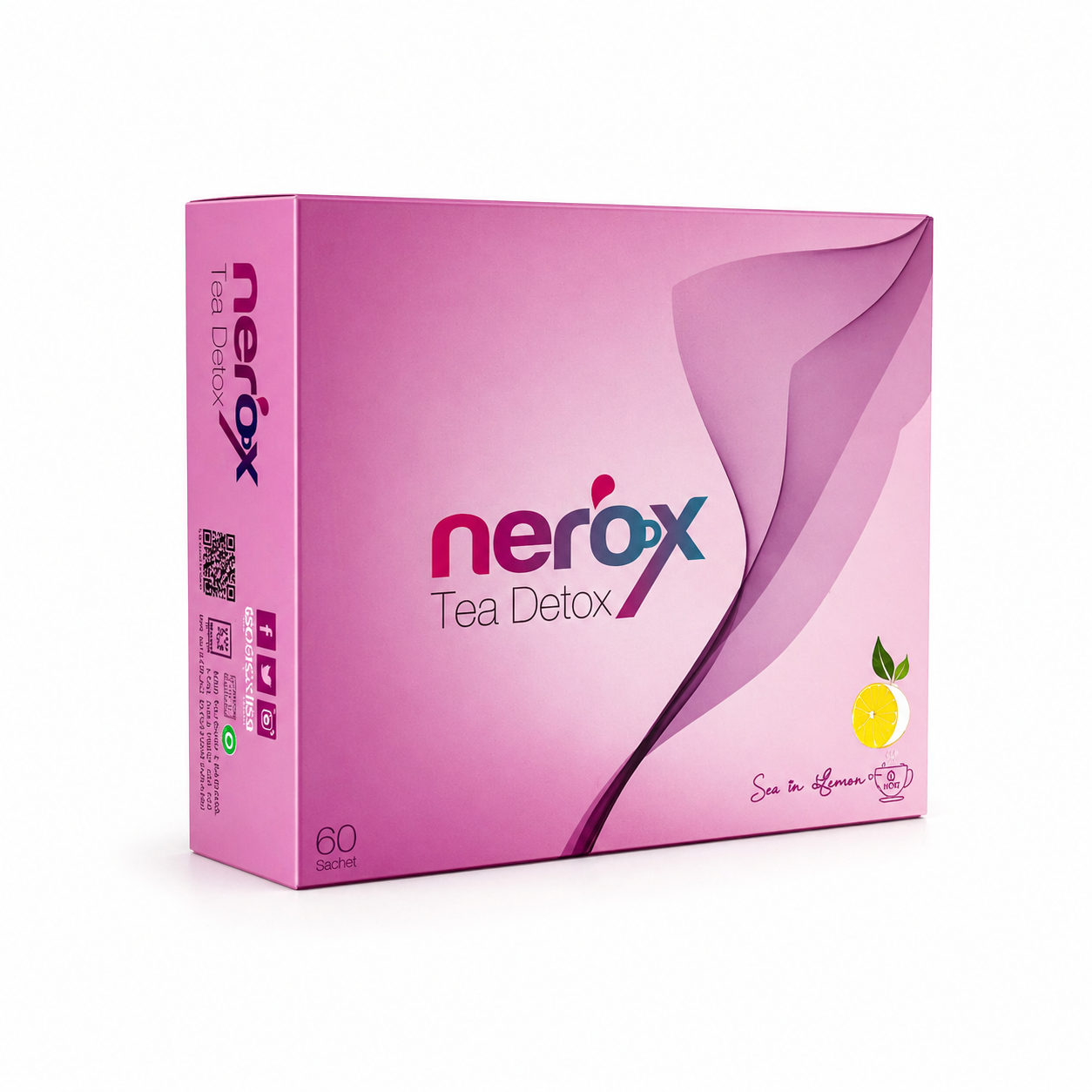 Nerox Tea Detox - Lemon Flavored Herbal Tea